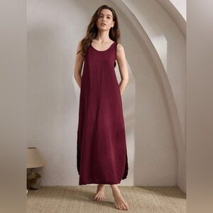 Burgundy Lounge Dress